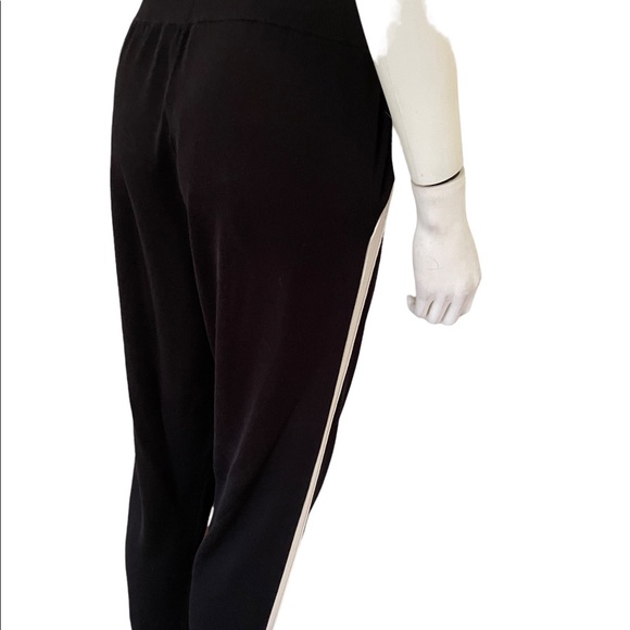 Stella McCartney black joggers w/ side stripe - Picture 9 of 9